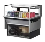 Turbo Air TOM-36L-UFD-S-1SI-N Drop-In Horizontal Open Display Case