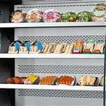 Turbo Air TOM-40MB-N 39'' Black Vertical Air Curtain Open Display Merchandiser with 3 Shelves