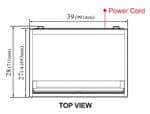 Turbo Air TOM-40MB-N 39'' Black Vertical Air Curtain Open Display Merchandiser with 3 Shelves