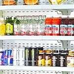 Turbo Air TOM-60EB-N 60'' Black Vertical Air Curtain Open Display Merchandiser with 4 Shelves