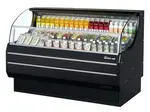 Turbo Air TOM-75SW(B)-N 75.63'' Black/White Horizontal Air Curtain Open Display Merchandiser with 3 Shelves