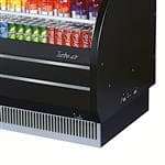 Turbo Air TOM-W-40SB-N 38.88'' Black Vertical Air Curtain Open Display Merchandiser with 2 Shelves