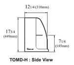 Turbo Air TOMD-50HW Top Display Dry Case-High model