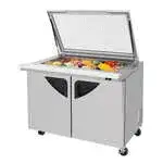 Turbo Air TST-48SD-18-N-GL 48.25'' 2 Door ADA Height Mega Top Refrigerated Sandwich / Salad Prep Table