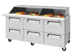 Turbo Air TST-72SD-30-D6-N-SL Super Deluxe Sandwich/Salad Mega Top Unit with