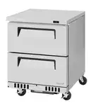 Turbo Air TUF-28SD-D2-FB-N 27.50'' Section Undercounter Freezer with and Compressor