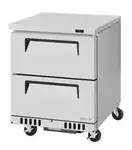 Turbo Air TUR-28SD-D2-FB-N 27.50'' Section Undercounter Refrigerator with and Compressor