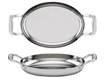 Tuxton China RTVH-120 TuxCLAD 12-Inch Oval Pan