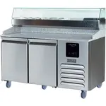 U-Line Commercial UCPP566-SS61A 65.13'' Refrigerated Pizza Prep Table