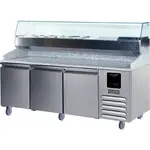 U-Line Commercial UCPP588-SS61A 88.34'' Refrigerated Pizza Prep Table
