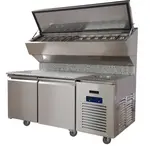 U-Line Commercial UCPS572-SS61A 720'' Refrigerated Pizza Prep Table
