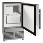 U-Line Commercial UACR014-SS01A 14" Crescent Cubes Ice Maker With Bin, Cube-Style - /24 Hr Ice Production
