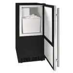 U-Line Commercial UACR115-SS01A 14.81" Crescent Cubes Ice Maker With Bin, Cube-Style - /24 Hr Ice Production
