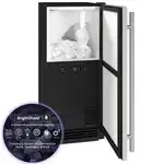 U-Line Commercial UHCP115-SS81A 14.94" Ice Maker With Bin, Cube-Style - /24 Hr Ice Production