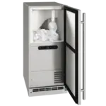 U-Line Commercial UOCP115-SS01B 15" Ice Maker With Bin, Cube-Style - /24 Hr Ice Production