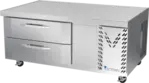 Victory Refrigeration CBF52HC 52" 2 Drawer Freezer Base, Stainless & Galvanized Steel Exterior, Aluminum Interior with Marine Edge Top - 115 Volts