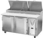 Victory Refrigeration VPP60HC 60.00'' 2 Door Counter Height Refrigerated Pizza Prep Table