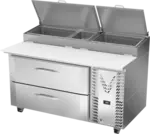 Victory Refrigeration VPPD60HC-2 60.13'' 2 Drawer Refrigerated Pizza Prep Table