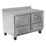 Victory Refrigeration VWFD48HC-4 48.00'' 4 Drawer Counter Height Worktop Freezer with Front Breathing Compressor - 11.04 cu. ft.