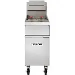 Vulcan 1GR45M 15 - 50 lb. Gas Floor Model Full Pot Fryer with Millivolt Thermostatic Controls - 120,000 BTU