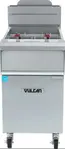 Vulcan 1VHG70A Gas Floor Model Full Pot Fryer with Controls -