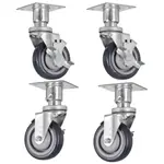 Vulcan CASTERS-PLTMNT@2 Set of 4 adjustable casters