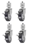 Vulcan CASTERS-VULSCR@2 Set of 4 adjustable casters
