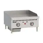 Vulcan VCRG24-T 24'' Countertop Gas Griddle with Thermostatic Controls - 50,000 BTU