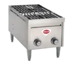 Wells H-2412G 2 Burner Countertop Gas Hotplate / Range with Manual Controls - 24,000 BTU