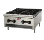 Wells HDHP-3630G 6 Burner Countertop Gas Hotplate / Range with Adjustable Controls - 26,000 BTU