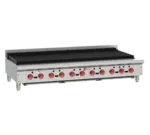 Wolf ACB60 62.13" Gas Countertop Medium Duty Radiant Charbroiler with Infinite Control - 187,000 BTU