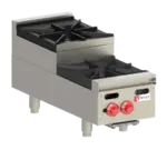 Wolf AHP212U 2 Burner Countertop Gas Hotplate / Range with Manual Controls - 60,000 BTU