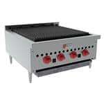 Wolf Wolf SCB25 25.25" Gas Countertop Standard Duty Radiant Charbroiler with Manual Control - 58,000 BTU