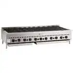 Wolf SCB60 60" Gas Countertop Standard Duty Radiant Charbroiler with Manual Control - 159,500 BTU